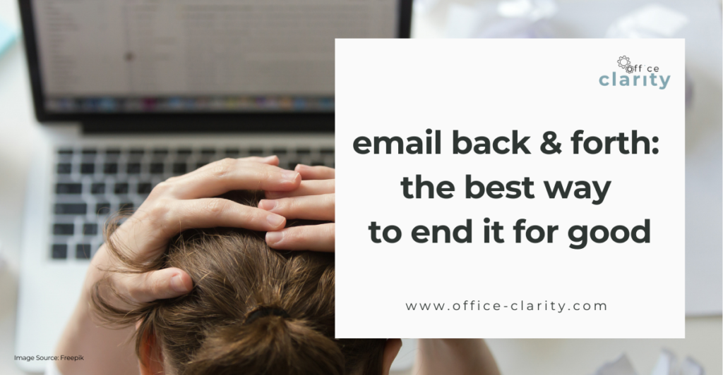 woman stressed about email back and forth