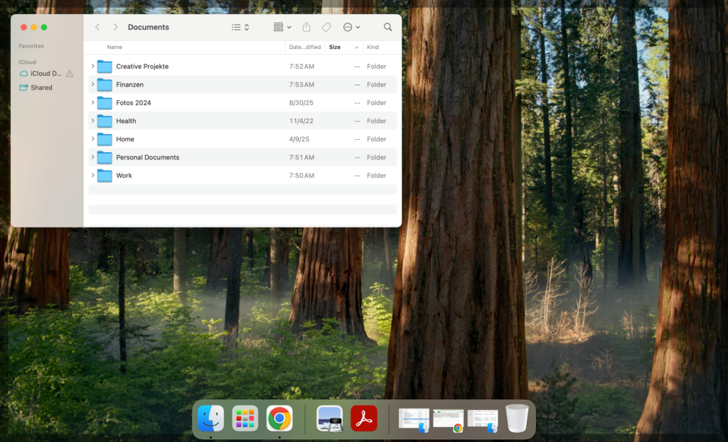 folder system for how to organize files on mac