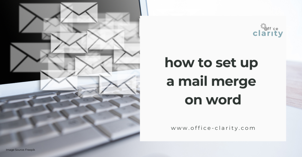 how to set up a mail merge on word