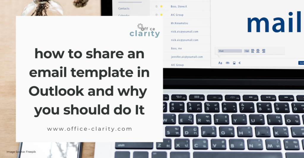 how to share an email template in outlook