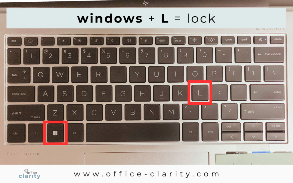 shortcut windows lock