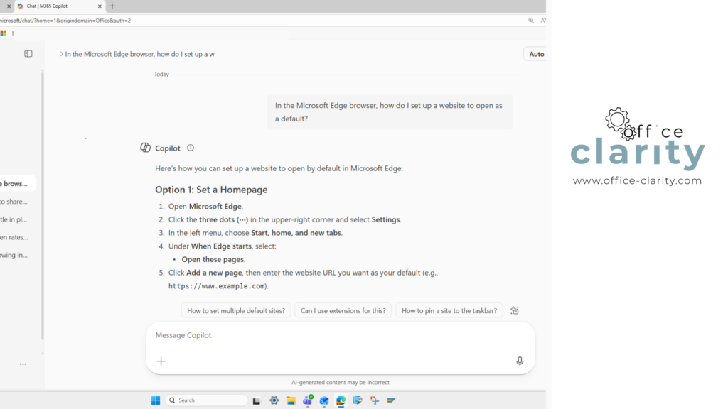Getting instructions for how to do things in Copilot