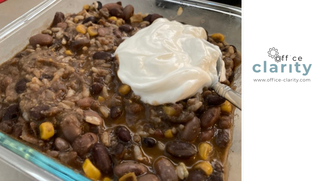 easy meal prep with chili for work