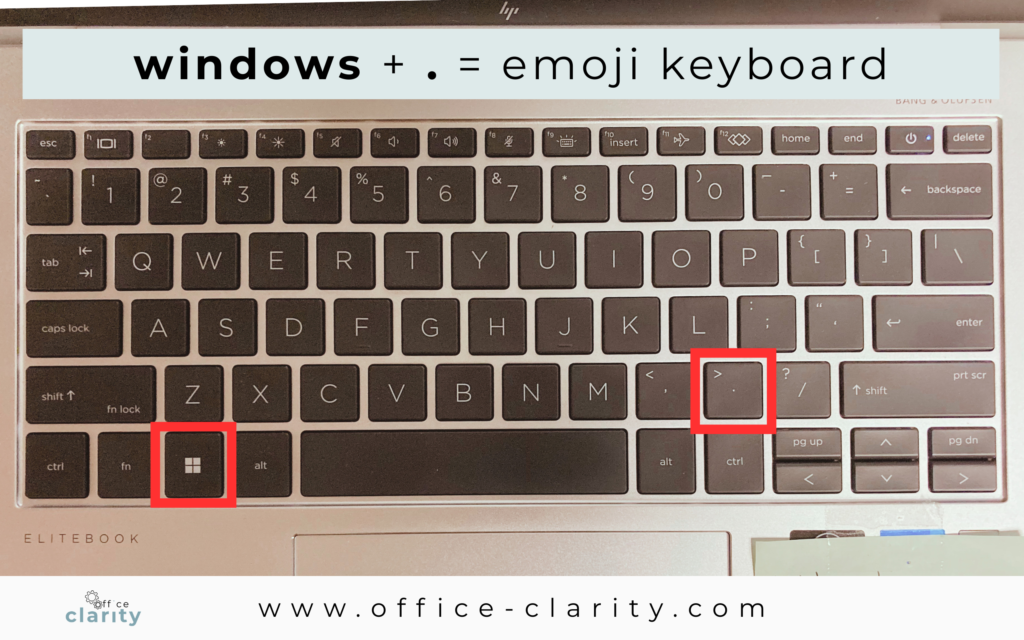 emoji keyboard shortcut windows