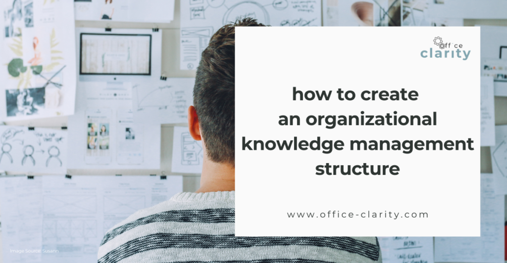 man thinking about creating an organizational knowledge management structure