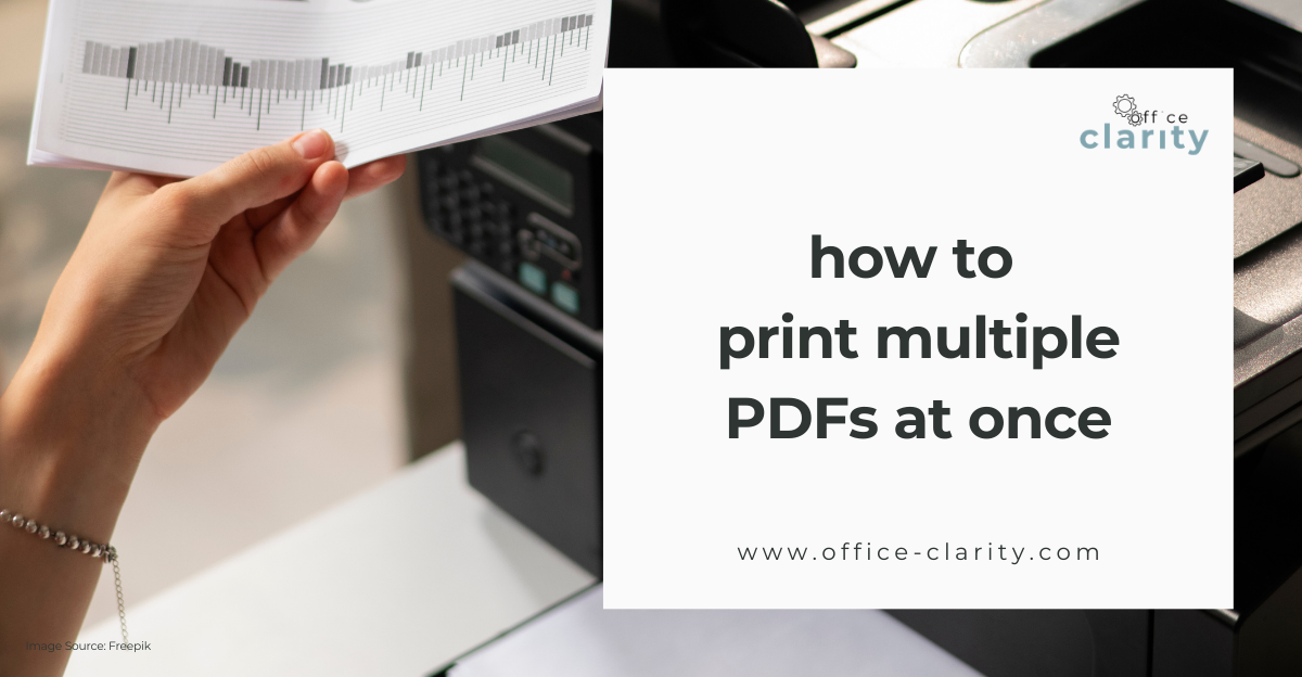 how to print multiple PDFs at once