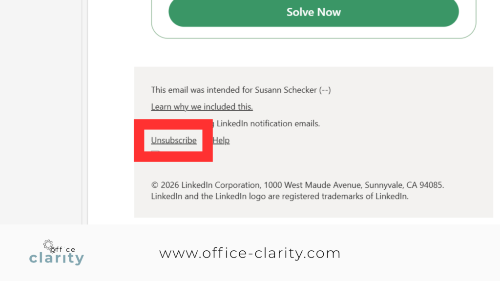 organize your inbox by unsubscribing from emails lists